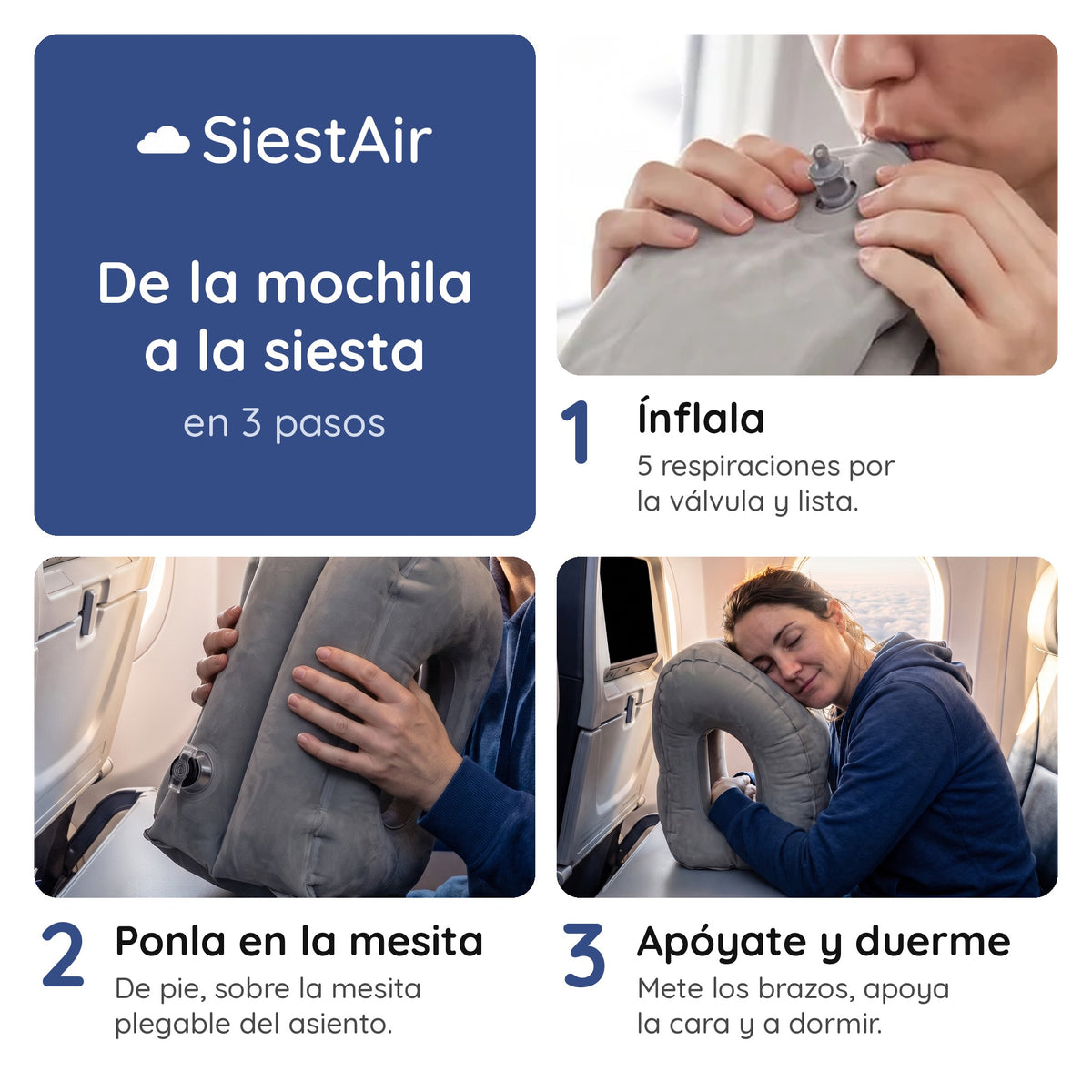 SiestAir™ Almohada Inflable